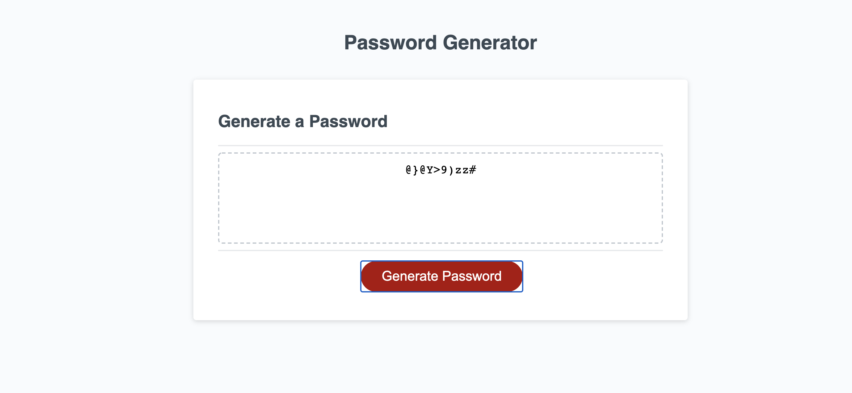 Password Generator
